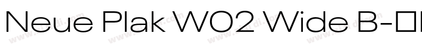 Neue Plak W02 Wide B字体转换 Neue Plak W02 Wide B字体转换